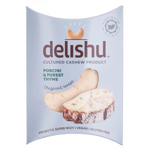 Branza de Caju cu Ciuperci Porcini si Cimbru Fara Gluten Delishu 100 g